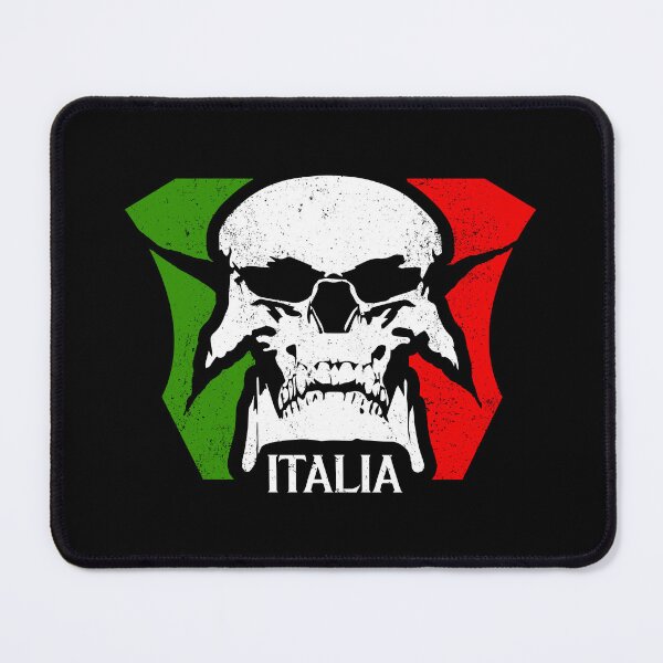Italian flag skull Mouse Pad