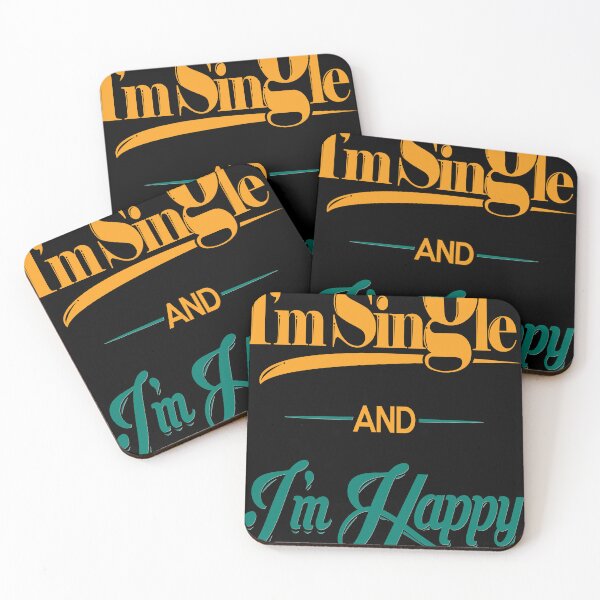 Item preview, I`m single and I`m happy designed and sold by TeeBox16.