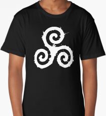 Triskelion 1 White (Splatter) Long T-Shirt