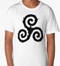Triskelion 1 Black (Splatter) Long T-Shirt