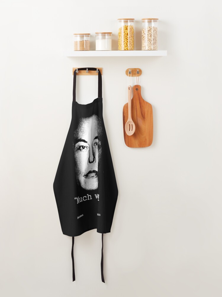 Thumbnail 4 of 6, Apron, Much wow! Elon Musk designed and sold by MonoConscious.