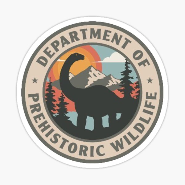 Department of Prehistoric Wildlife Sticker