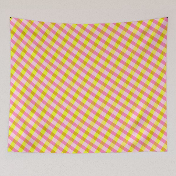 Item preview, Vintage Pink Lemonade Plaid Pattern designed and sold by OpalEllery.