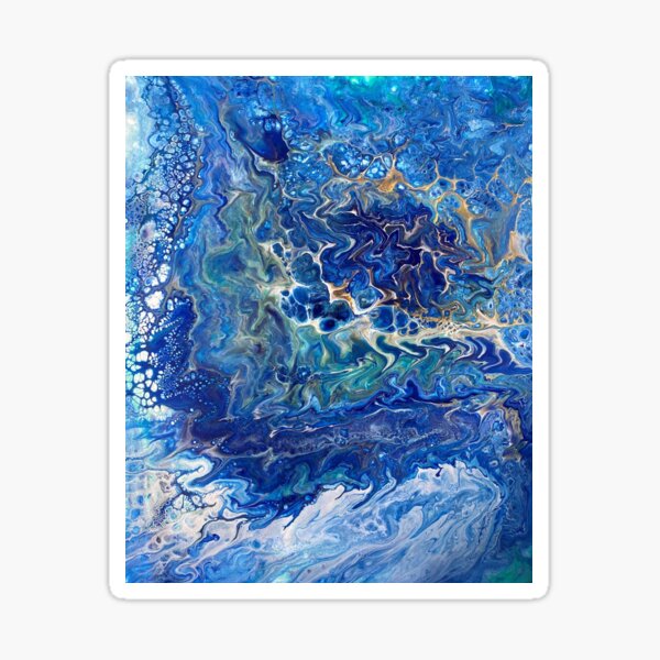 Art fluide des vagues Sticker