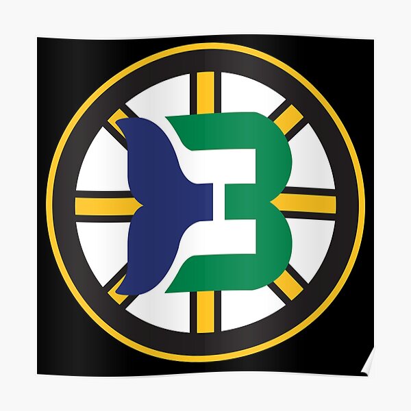 Boston Whalers Logo Mashup Poster