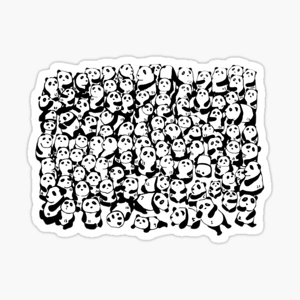A Hundred Pandas Sticker