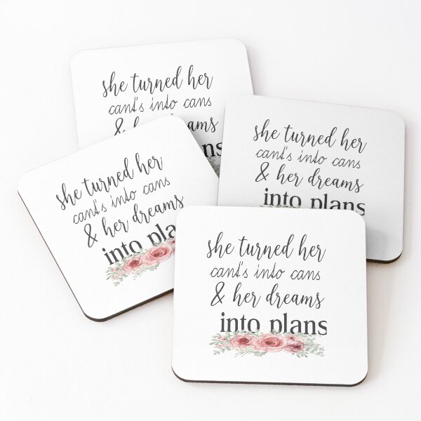 Item preview, She Turned Her Cants Into Cans And Dreams Into Plans designed and sold by karim82.