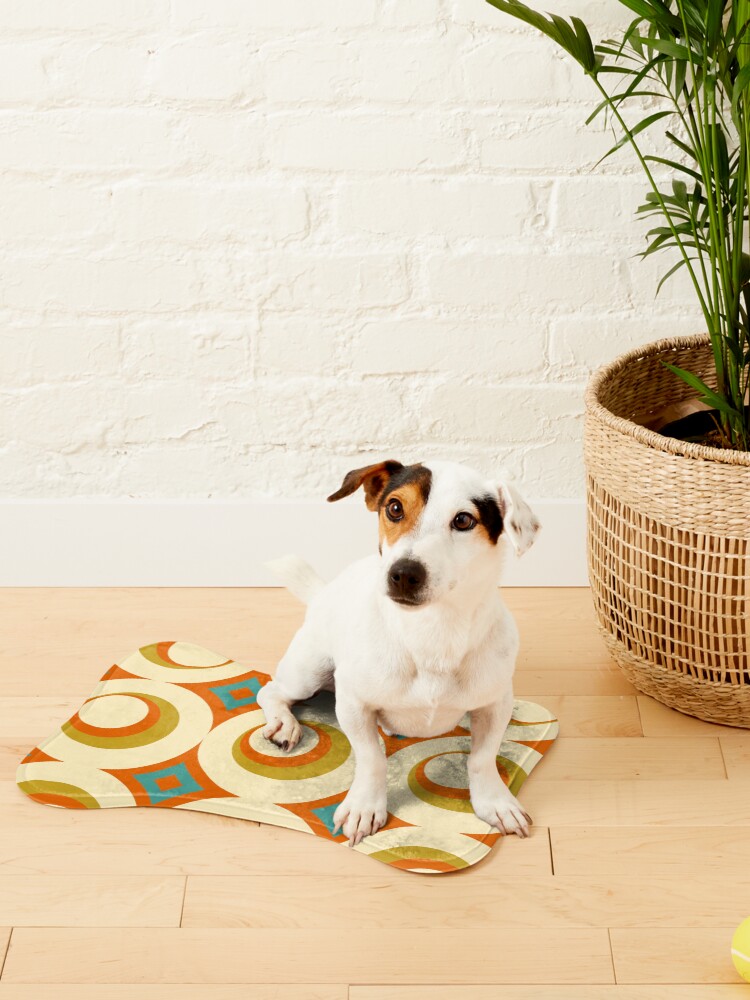 Alternate view of Mid-Century Modern Orange Pet Mat