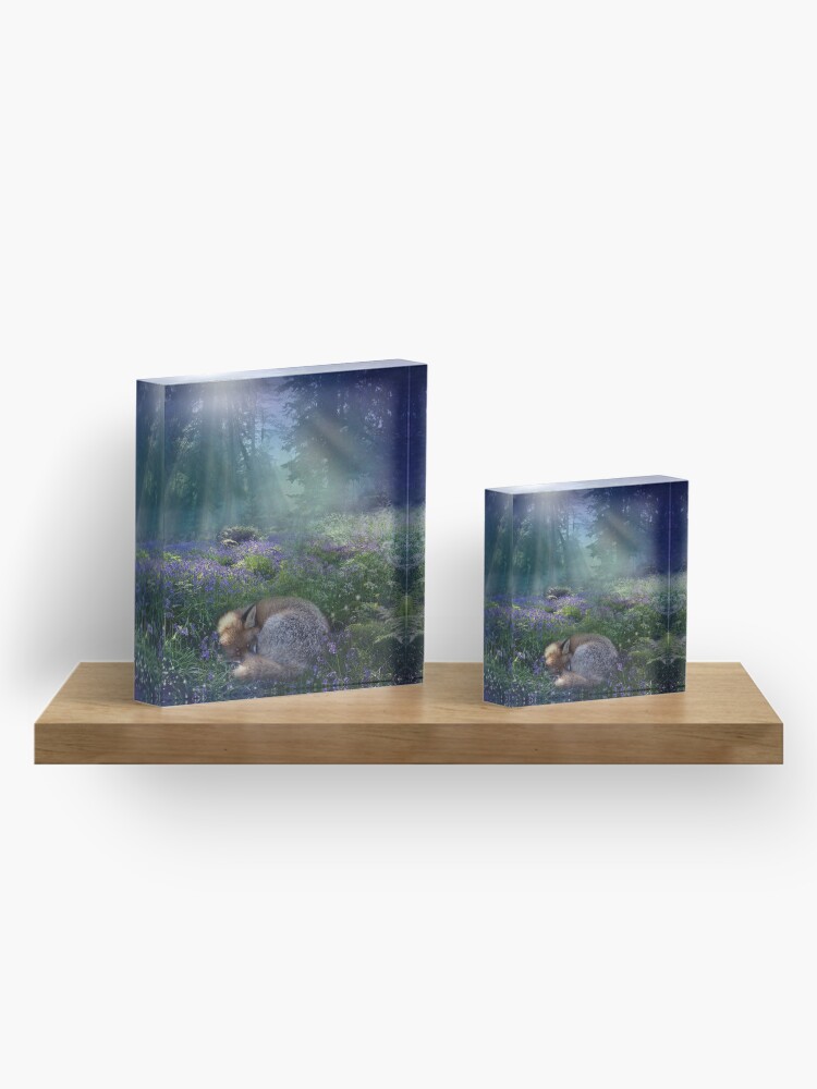Alternate view of Bluebell Dawn Acrylic Block