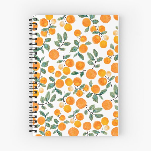 Aperçu de l'œuvre Modèle botanique aquarelle agrumes orange créée et vendue par OpalEllery.