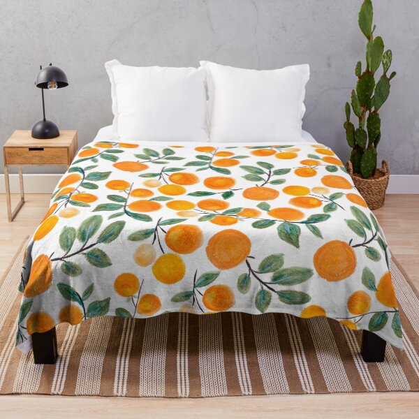 Item preview, Watercolor Orange Citrus Botanical Pattern designed and sold by OpalEllery.