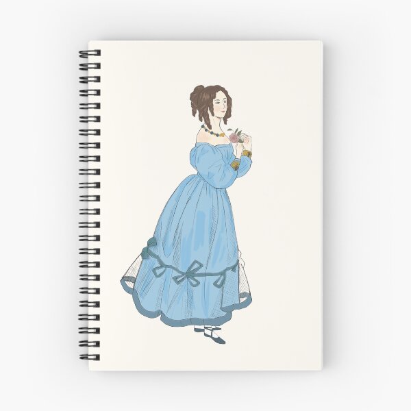 Item preview, Cute 1820's Dinner Dress Watercolor Fashion Illustration designed and sold by MariOyama.