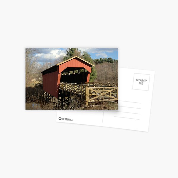 A historic covered bridge Postcard