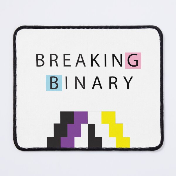 Item preview, Breaking Binary (White) designed and sold by BeJolley.