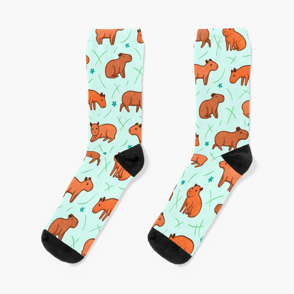 Capybara Pattern Socks