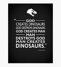 God Creates Dinosaurs Photographic Print