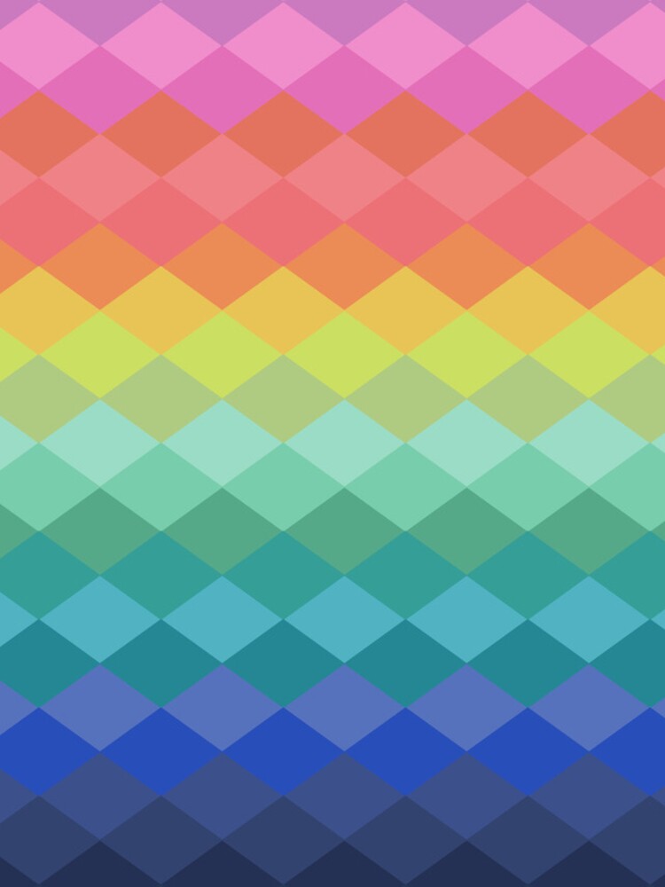 Thumbnail 4 of 4, iPhone Case, Mod Diamond Rainbow Pattern designed and sold by JuneJournal.