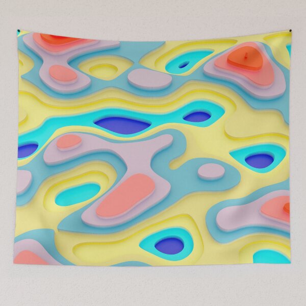 Item preview, Pastel 3D topographic pattern designed and sold by bradm50.