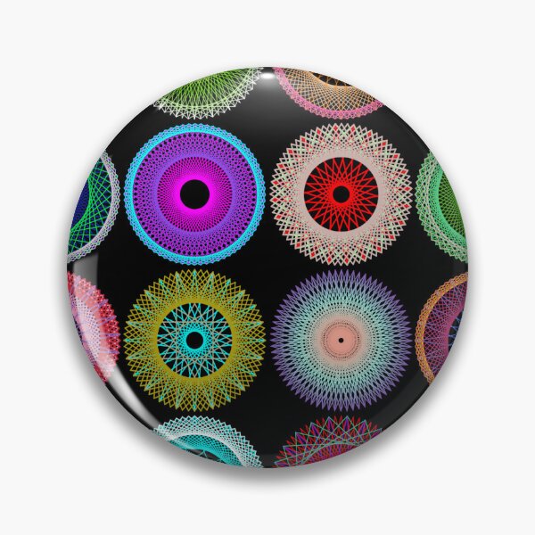 Item preview, Colorful String Stars on Black designed and sold by Shapes-Mania.