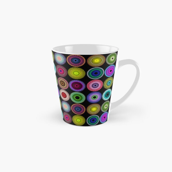 Colorful String Stars on Black Tall Mug