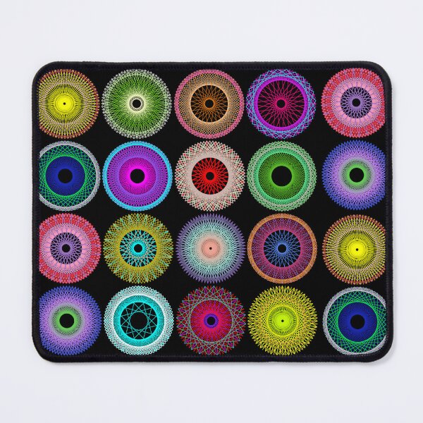 Item preview, Colorful String Stars on Black designed and sold by Shapes-Mania.