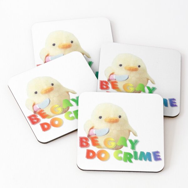 Item preview, Be Gay Do Crime Duck Plush Shirt Phone Case Blanket Merch LGBTQ designed and sold by AlexisValeska.