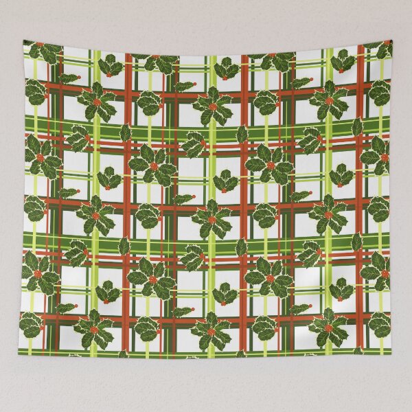 Item preview, Holly Berries - Christmas Plaid  designed and sold by WickedRefined - Nicole Demereckis.