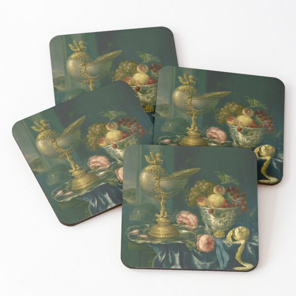 Item preview, Banquet Still Life with Nautilus Cup by Abraham van Beyeren, Dutch, 1650 designed and sold by Shapes-Mania.
