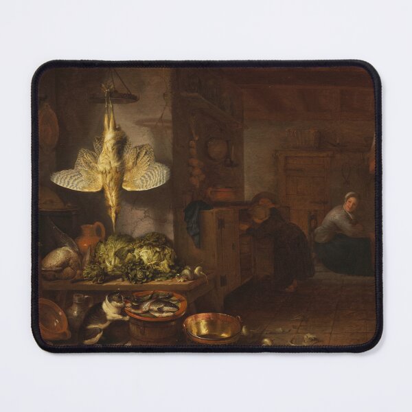 Item preview, A Kitchen by Hendrik Martensz. Sorgh, Dutch, 1653–60 designed and sold by Shapes-Mania.