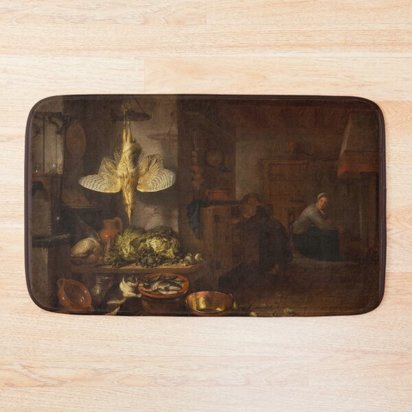 Item preview, A Kitchen by Hendrik Martensz. Sorgh, Dutch, 1653–60 designed and sold by Shapes-Mania.