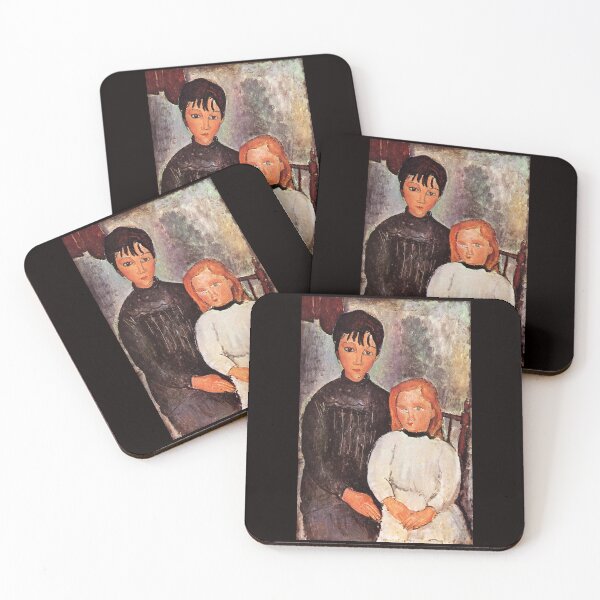 Item preview, 'Two Children' by Modigliani (Reprint) designed and sold by Classic Visions Gallery.