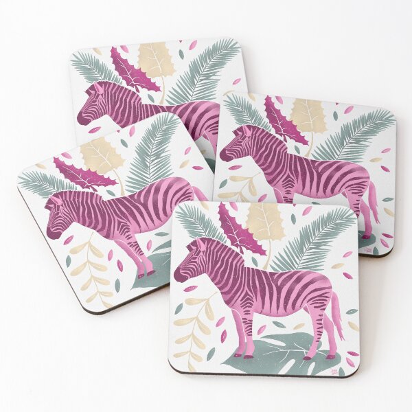 Artikelvorschau, Rosa Zebra entworfen und verkauft von illustrations by debs.
