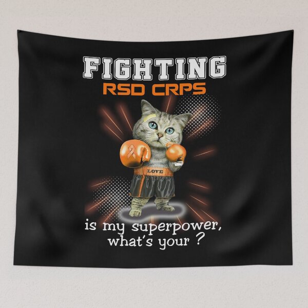 Item preview, Funny Cat Fighting RSD CRPS Is My Superpower What's Your designed and sold by Kohend.