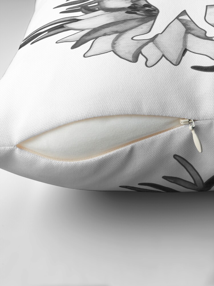Thumbnail 2 of 4, Pillow, Gray Bouquet Cat designed and sold by petsblogs.