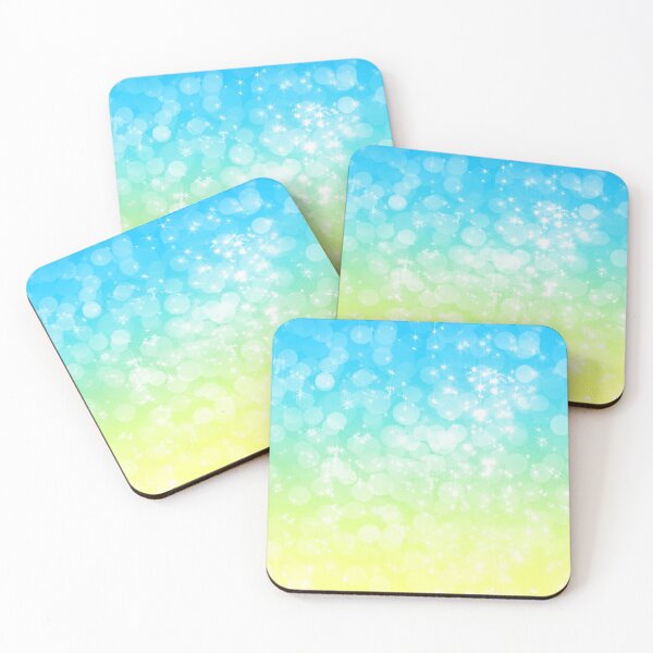 Item preview, Blue and Yellow Bokeh designed and sold by Julie Erin Designs.