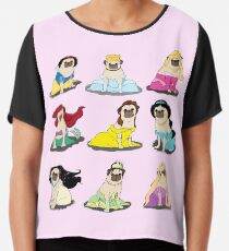 Pug Princesses Version 2 Chiffon Top