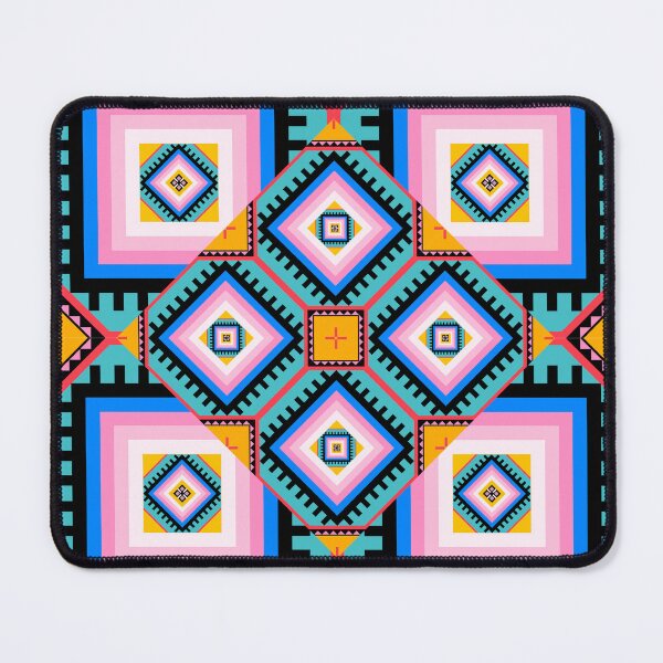 Item preview, Colorful Square Dimension in Seamless Pattern designed and sold by MyMemoriesArts.