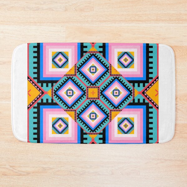 Item preview, Colorful Square Dimension in Seamless Pattern designed and sold by MyMemoriesArts.