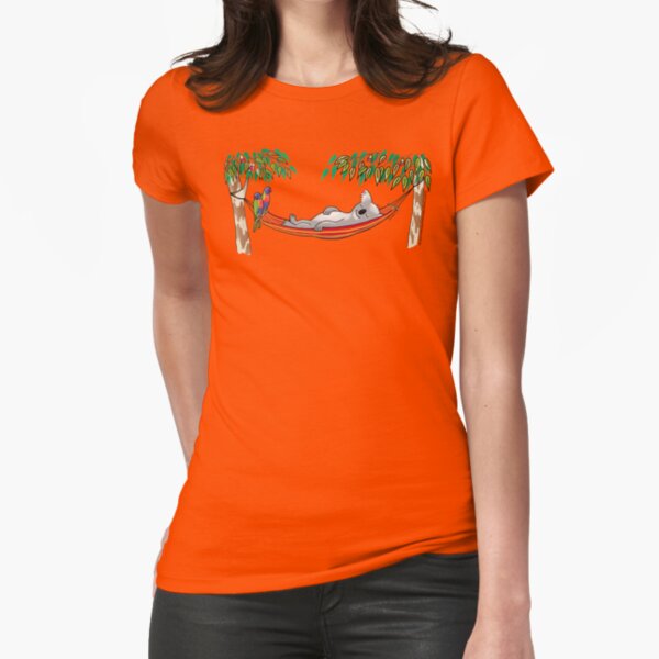 Hammock Sleeping Koala - Sweet Dreams Fitted T-Shirt