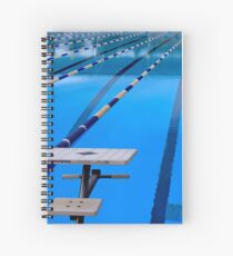 Schwimmbad - blau und cool Spiralblock