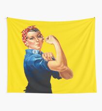 Rosie The Riveter Retro Style design Wall Tapestry