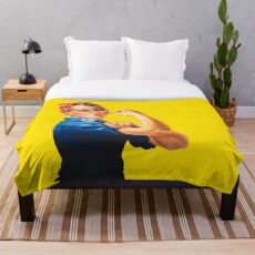 Rosie The Riveter Retro-Stil Design Fleecedecke