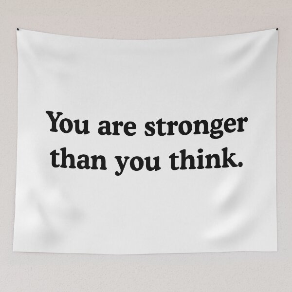 Item preview, You Are Stronger Than You Think Motivational Quote To Keep Going designed and sold by allysmar.