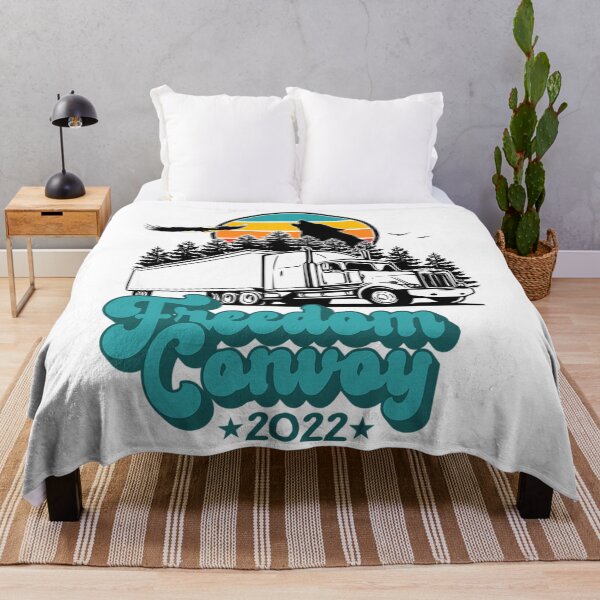 Item preview, Camionero Freedom Convoy 2022 Retro Sunset Big Rig Camión de 18 ruedas designed and sold by TakhaBinahina.
