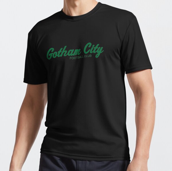 New York Jets Gotham City Football T-Shirt from Homage. | Officially Licensed Vintage NFL Apparel from Homage Pro Shop.