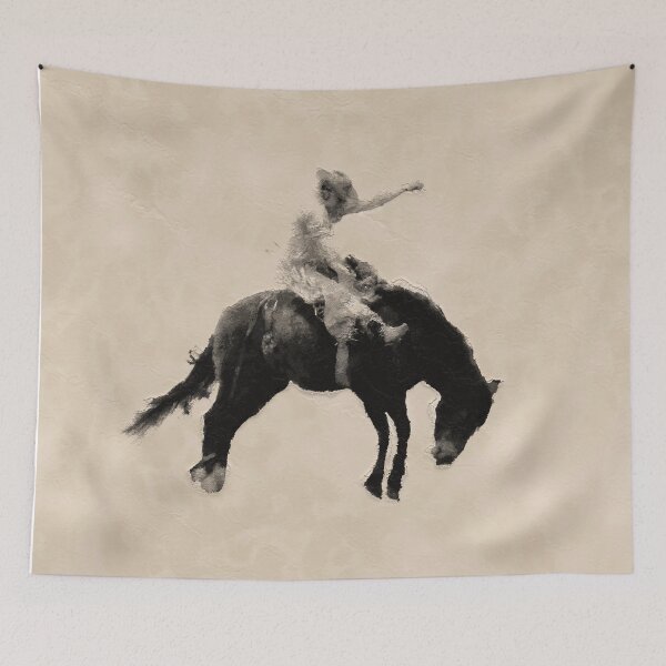 Item preview, Bronco Busting Rodeo Cowboy designed and sold by NaturePrints.