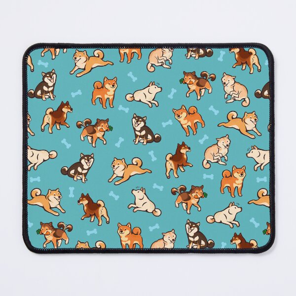 Item preview, shibes in blau designed and sold by Colordrilos.