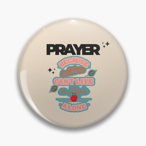 Item preview, Prayer, Because Teachers Can't Live on Apple Alone - Crème and Black designed and sold by TheReporter1.