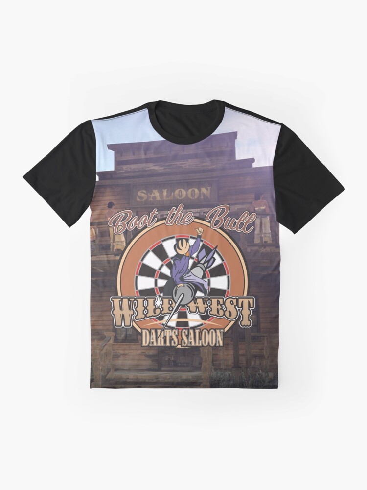 Alternate view of Wild West Darts Saloon Darts Shirt Graphic T-Shirt