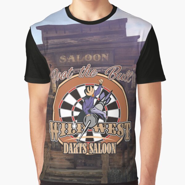 Wild West Darts Saloon Darts Shirt Graphic T-Shirt
